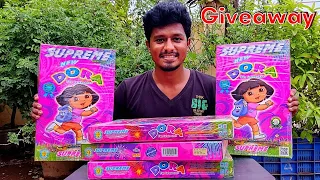 Sivakasi Crackers Unboxing |🧨 Supreme Dora Gift Box 💥 | Giveaway