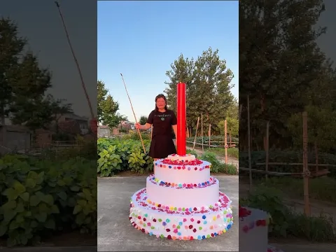 Dog Ke birthday Par Ladki Ne Banaya Bada Cake 😲 #shorts