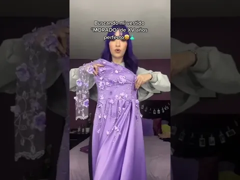 BUSCANDO MI VESTIDO *MORADO* de XV años PERFECTO! 👗
