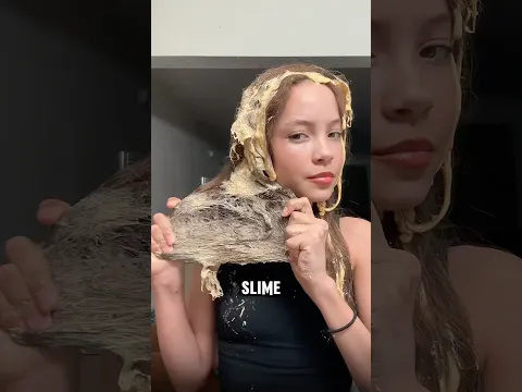 Jangan pernah meletakan slime dirambutmu‼️😱