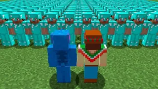 FlexVega y 1 Youtuber VS 100 Cazadores en Minecraft