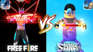 EMOTES DE FREE FIRE VS EMOTES DE SAUSAGE MAN // ÉPICO 😱🔥