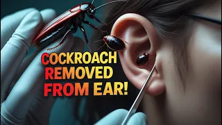 COCKROACH REMOVED FROM EAR! 😱🪳👂 #Emergency #ENT #TraumaRelief #Doctor