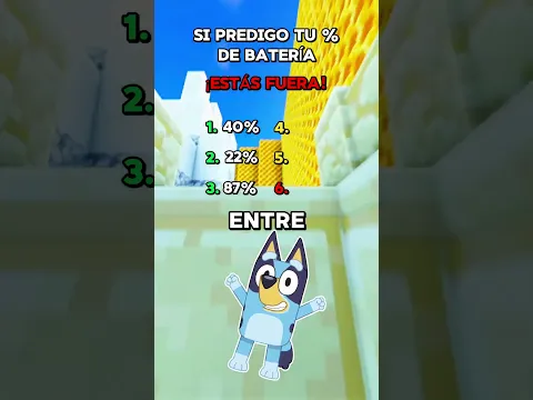 ¿Adiviné tu nivel de batería? #bluey