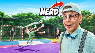 Nerd Plays Football and Breaks Ankles