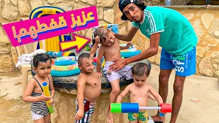 عزيز اصغر طفل بالعالم فتح محل العاب بالمسبح والعيال سرقوه 😭💔