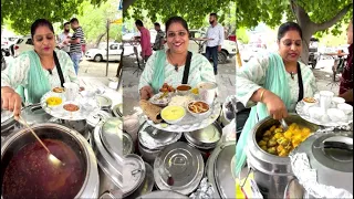 Delhi की सबसे सस्ती Thali 😋 5 साल से घर जैसा स्वादिष्ट खाना खिला रही है ये दीदी