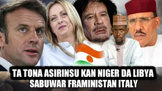 An fallasa faransa kan cutar da niger da kashe gaddafi, yan niger ya kamata ku kalla.