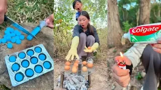 Survival Skills: SMART idea and USEFUL with soap save in forest with mom