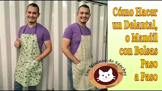 Cosiendo un Delantal o Mandil Reversible (paso a paso)