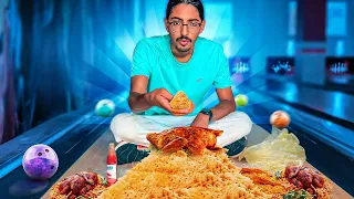 تحدي اكمل الفراغ 😱 - اكلت شواية 🐓 على ممر البولينج 🎳