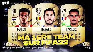 FIFA22 | MA TOUTE 1ÈRE ÉQUIPE ULTIMATE TEAM  - ELLE EST MIGNONNE (PS5)