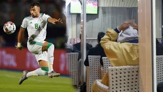 ردة فعل المغاربة 🇲🇦🇲🇦 .. بعد الهدف الجزائري الأسطوري🔥🔥 .. وسط تعليق خرافي لرؤوف خليف🚨🇩🇿