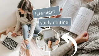 My Late Night Work and Study Routine | How to study late at night