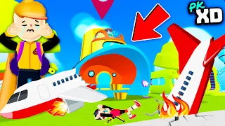 ✈️UN AVIÓN SE ESTRELLA EN MI CASA EN PK XD!!!😭¿QUE PASO?❤️-kaleta