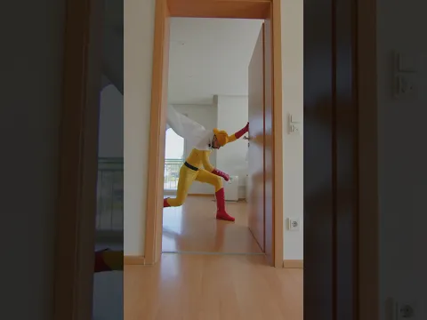 Serious Door Slam 💀 #anime #saitama #onepunchman