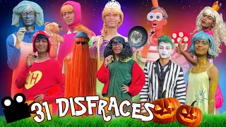 Me disfracé de 31 personajes en octubre (DETRÁS DE CÁMARAS)