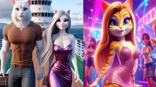 lovely cats" Revenge the bad husband for sister"#ai #long #catmeow #longcat 😢😢😢