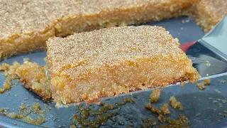 أسرار تعرض لأول مرة 🤫 للطريقة الافضل لعمل بسبوسة مرملة و طرية👌😍بسبوسه العشر دقايق✌️فاطمة أبو حاتي