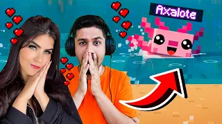 AMANDA ENCONTROU 1 INCRIVEL AXOLOTE NO MINECRAFT - EPISÓDIO 31