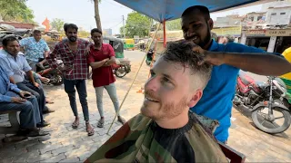 $1 Street Haircut in INDIA!