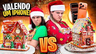 QUEM FAZ O MELHOR CASINHA DE BISCOITO DE NATAL? *Valendo um iphone 17 PRO MAX