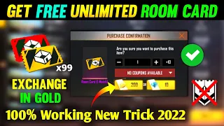 How to Get Unlimited Custom Room Card New Trick 2022 | Unlimited Custom kaise milega | Ff room card