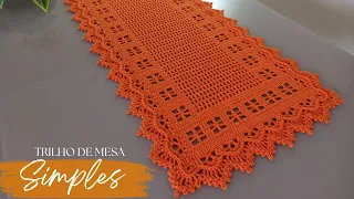 Trilho de mesa ou tapete simples, econômico, lindo e muito fácil de fazer