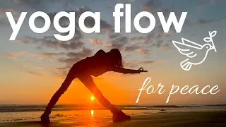 Yoga Flow for Peace ✌🏽✌🏿✌🏻✌🏾✌🏼 Full Power Yoga Class!