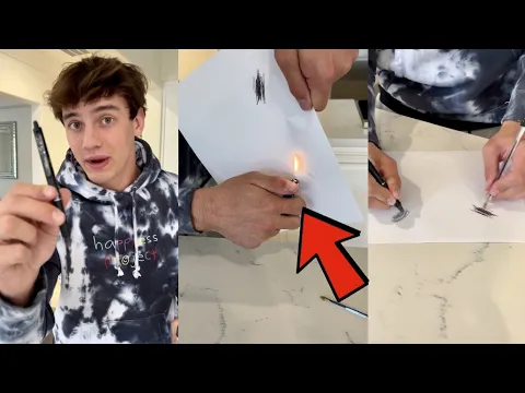 You can erase PEN with FIRE?! - #Shorts