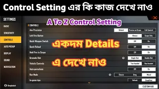 Free Fire Control Setting Work 2022 | Free Fire Control Setting Bangla | Free Fire All Setting Work