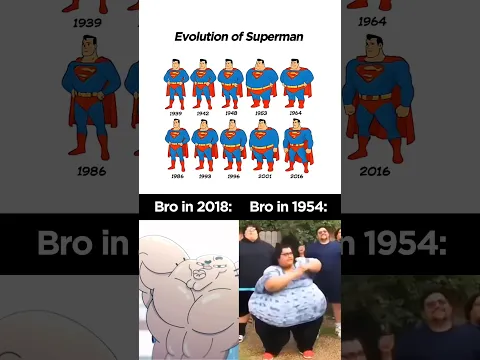 Superman evolution 🦸🏻‍♂️