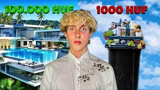 24 ÓRA EGY *1000 VS 100.000 FORINTOS* HOTEL SZOBÁBAN I WhisperTon