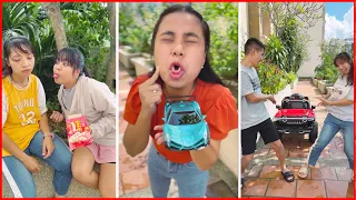 Rich Kids meet Bad Homeless - Rich Car vs Poor Car 🤣🚘🚜 Linh Nhi Su Hao #shorts by TikTok FUNNY