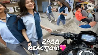 🤯Reaction on Loudest Kawasaki Z900 | Meeting Random People | Vlog 12 #z900 #kawasaki #reaction #bike