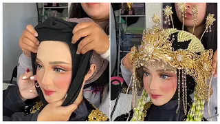 Pemasangan siger Sunda pengantin