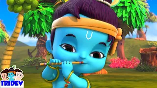 Natkhat Nandlal | नटखट नंदलाल | Bal Krishna Ke Nursery Rhymes | Tridev Hindi Songs | Main Tota
