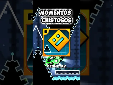 MOMENTOS CHISTOSOS DE GEOMETRY DASH 😹#geometrydash #humor #shorts