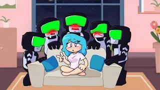 Green Glasses Meme | Sky x Tankman's | Watch Televisions | Meme Friday Night Funkin | FNF Animation