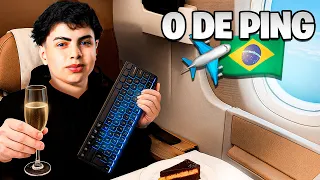 ¿Cómo es Viajar y Jugar a 0 de Ping? | VLOG K1NG BRASIL