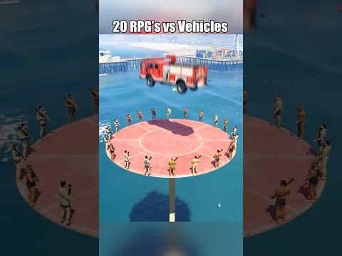 20 RPG's vs Vehicles 🔥 | GTA 5 Physics Test