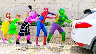 Superheroes car dancing with Ali and Adriana