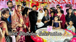 Meri Babu Ka First Birthday Celebration 🎉 | Riyanshi Bittu 1 Year ki ho gyi | Mr & Mrs Rv | Vlog