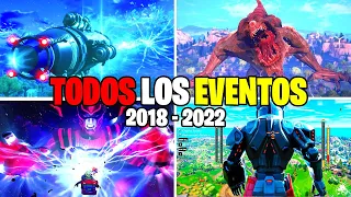 Evolución de los EVENTOS de Fortnite (Capítulo 1 - Capítulo 3)