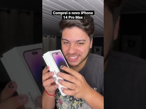 COMPREI O NOVO IPHONE 14 PRO MAX