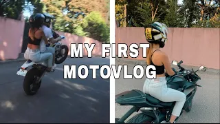 MY FIRST MOTOVLOG | WHEELIE WITH HUSQVARNA | JEKAS