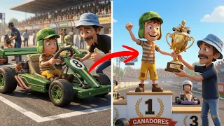 El chavo construye un kart con madera | compilación 2