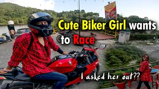 STREET RACE with a Girl Rider | Duke 390 vs R15