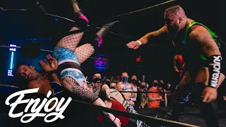 The Production battles Kings of the District in the Enjoy Cup Tag Team Tournament