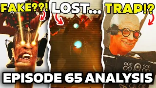 FAKE G MAN? TITANS LOSE!? - Episode 65 SKIBIDI TOILET ALL  Easter Egg Analysis Theory
